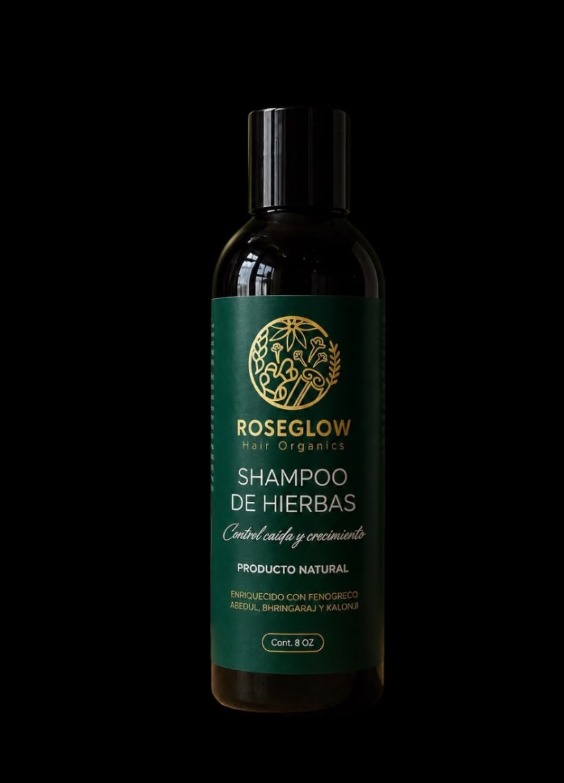 Shampoo de Hierbas de Roseglow, 8 oz
